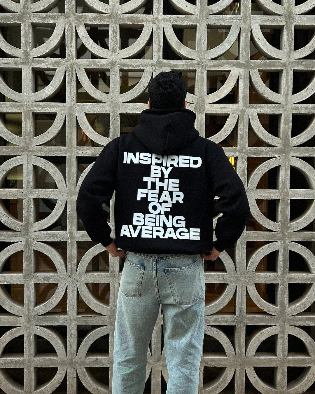 FEAR OF AVERAGE Hoodie Black