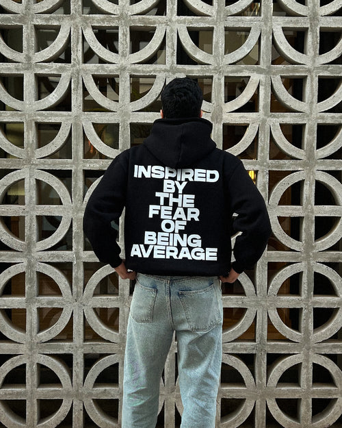 FEAR OF AVERAGE Hoodie Black