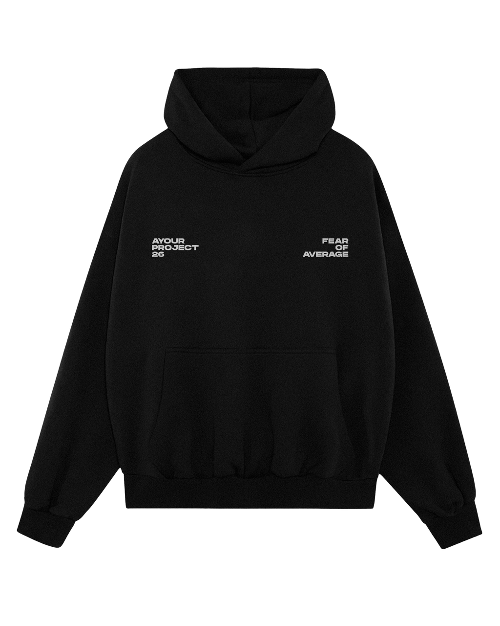 FEAR OF AVERAGE Hoodie Black