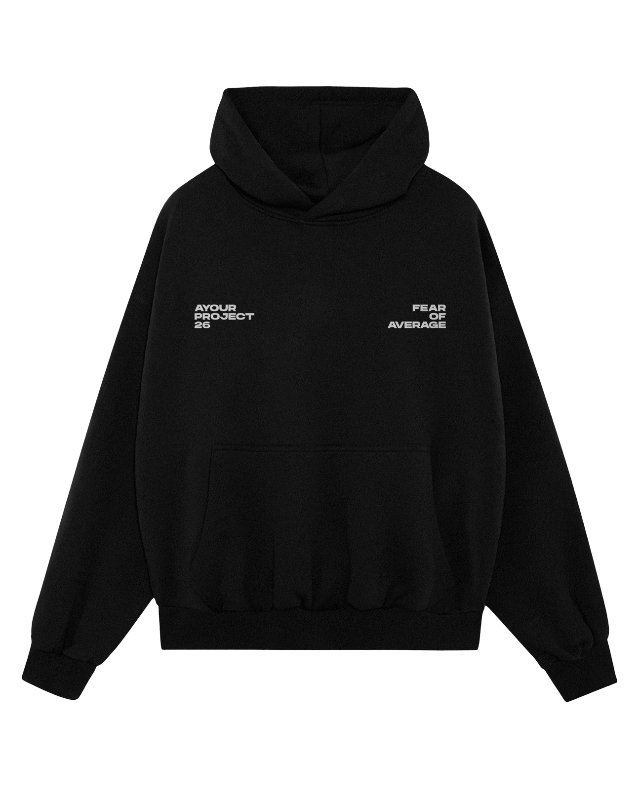 FEAR OF AVERAGE Hoodie Black